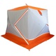 Палатка всесезонная Пингвин Призма Шелтерс Премиум Термолайт (каркас В95Т1) бело/оранжевый. Фото 1