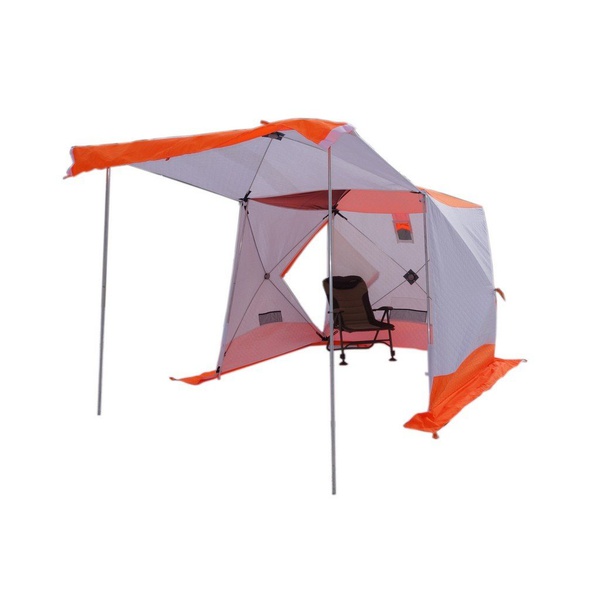 Палатка всесезонная Пингвин Призма Шелтерс Премиум Термолайт (каркас В95Т1) бело/оранжевый