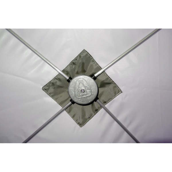 Баня походная Пингвин Призма (1-сл.) (каркас композит) бело/зеленый