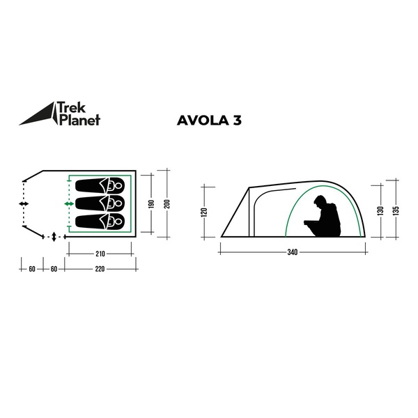 Палатка Trek Planet Avola 3