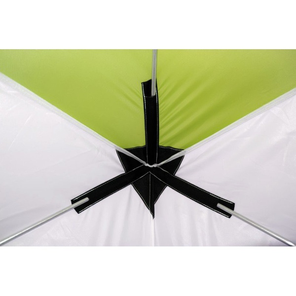 Баня походная Пингвин Призма Премиум (1-сл) (каркас композит) бело-зеленый