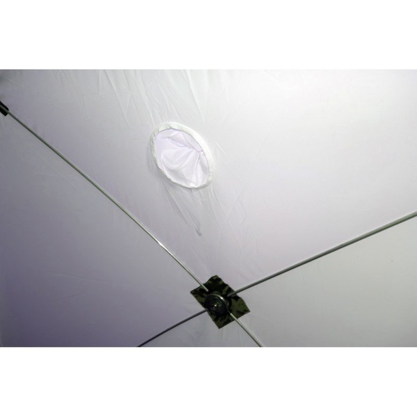 Баня походная Пингвин Призма Премиум (1-сл) (каркас композит) бело-зеленый