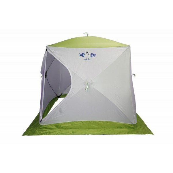 Баня походная Пингвин Призма Премиум (1-сл) (каркас композит) бело-зеленый