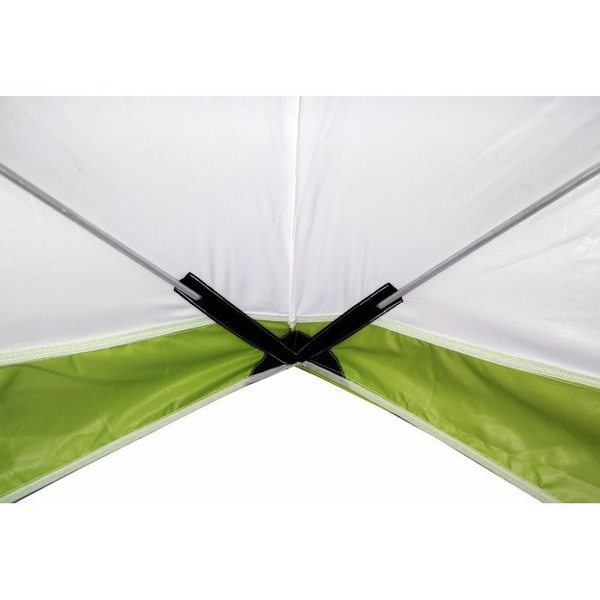 Баня походная Пингвин Призма Премиум (1-сл) (каркас композит) бело-зеленый