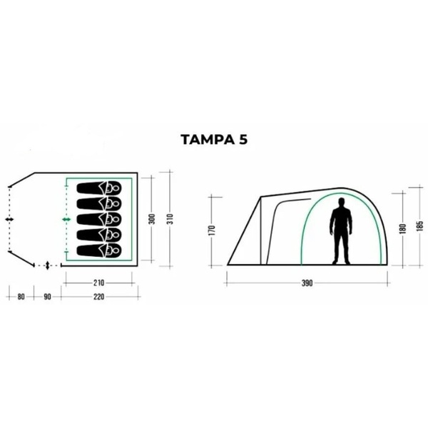 Палатка Trek Planet Tampa 5