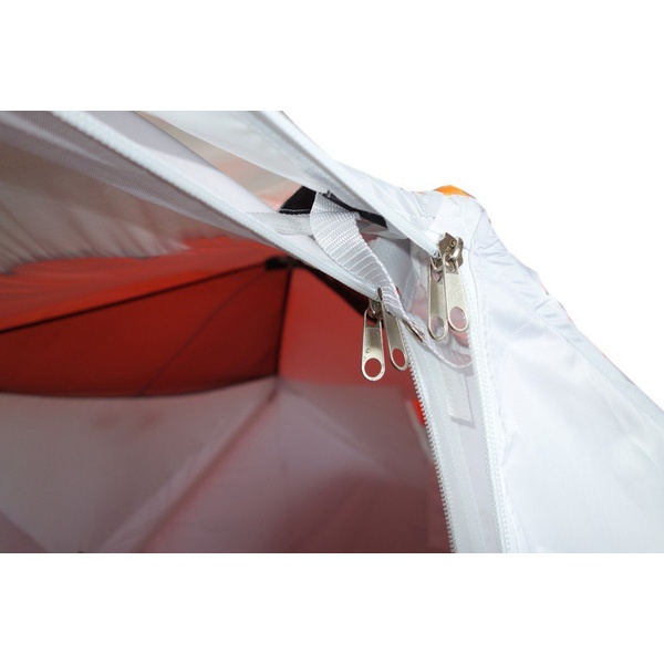 Всесезонная палатка Пингвин Призма Шелтерс Премиум (2-сл) (каркас В95Т1) бело/оранжевый