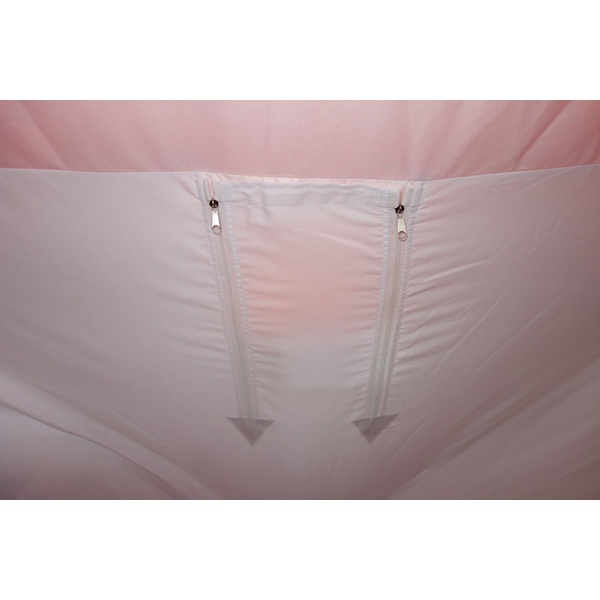 Всесезонная палатка Пингвин Призма Шелтерс Премиум (2-сл) (каркас В95Т1) бело/оранжевый