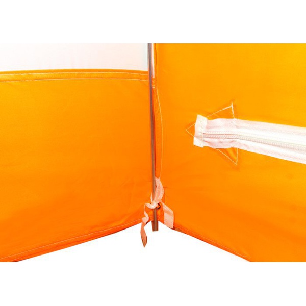 Палатка для зимней рыбалки Пингвин 2 (1-сл) (каркас В95Т1) бело/оранжевый