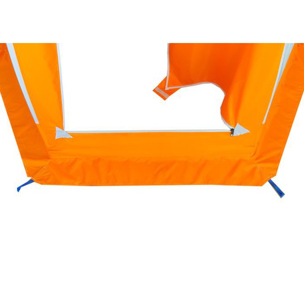 Палатка для зимней рыбалки Пингвин 2 (1-сл) (каркас В95Т1) бело/оранжевый