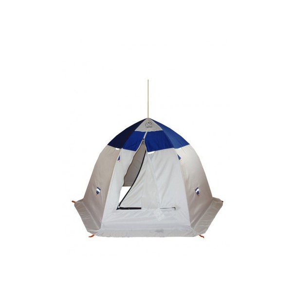Палатка для зимней рыбалки Пингвин 3.5 (2-сл.) (каркас В95Т1) бело-синий