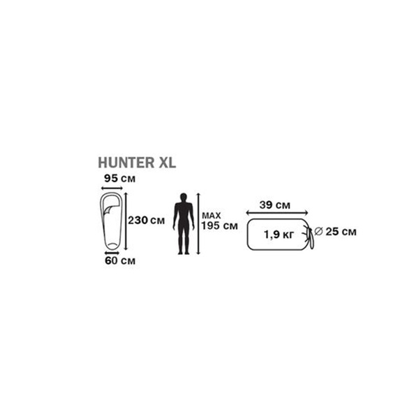 Спальный мешок Jungle Camp Hunter XL
