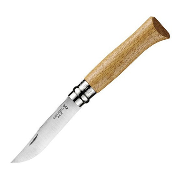 Нож Opinel №8 нержавеющая сталь, дубовая рукоять