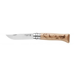 Нож Opinel №8 Alpine Adventures гравировка пеший туризм
