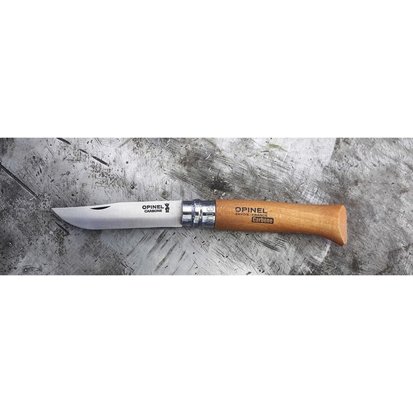 Нож Opinel №8, углеродистая сталь, рукоять из бука, блистер
