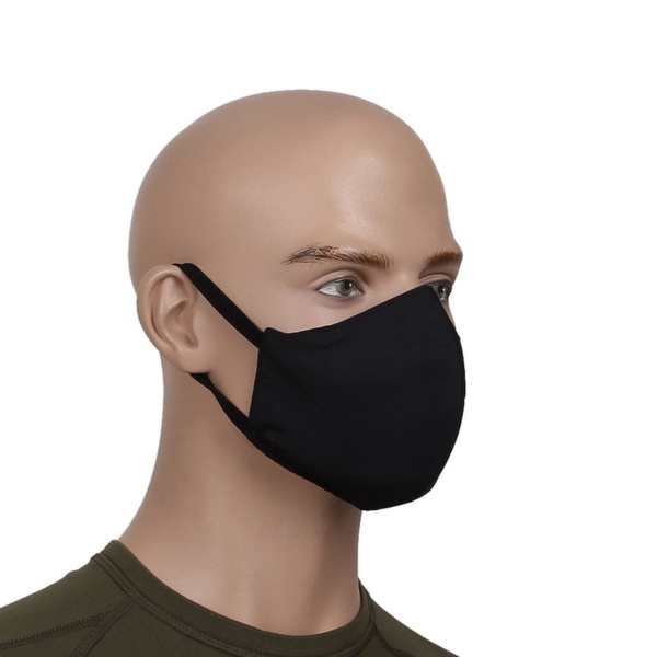 Маска защитная Сплав двухслойная чёрный