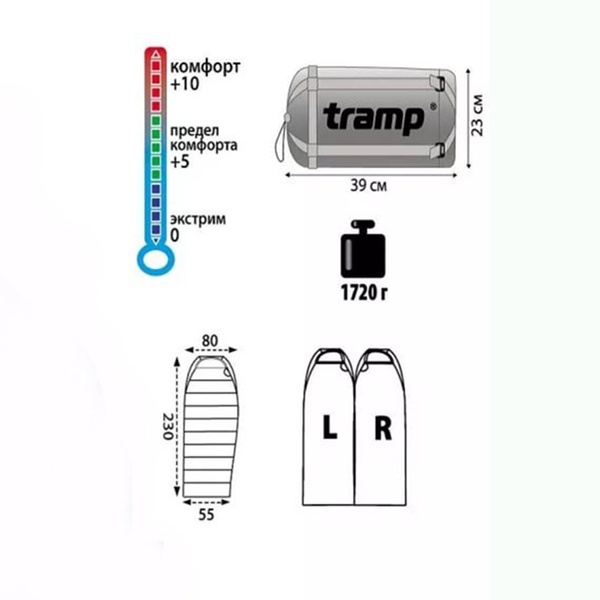 Спальный мешок Tramp Siberia 3000