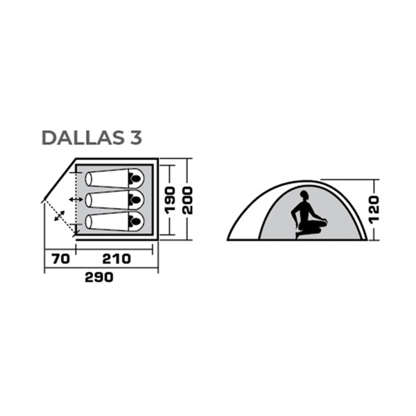 Палатка Jungle Camp Dallas 3