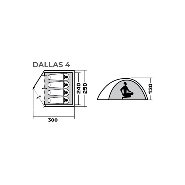 Палатка Jungle Camp Dallas 4