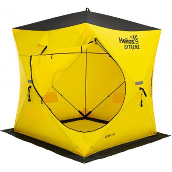 Палатка для зимней рыбалки Helios Куб Extreme V2.0 1,8x1,8 (широкий вход)