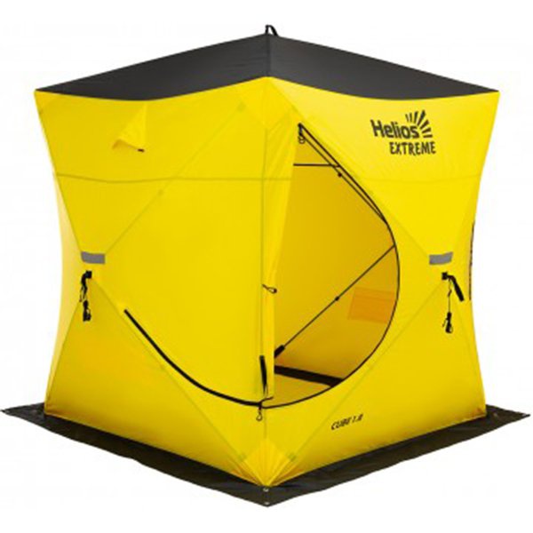 Палатка для зимней рыбалки Helios Куб Extreme V2.0 1,8x1,8 (широкий вход)