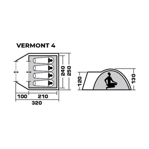 Палатка Jungle Camp Vermont 4