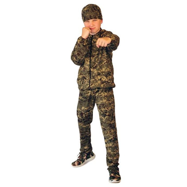 Костюм детский Ursus Тигр (хлопок) серо-зелёная цифра