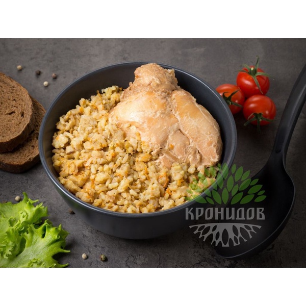 Готовое блюдо Кронидов Цыпленок с рисом и овощным соусом 250 г