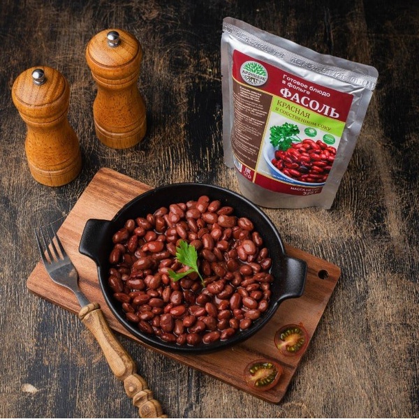 Готовое блюдо Кронидов Фасоль красная в собственном соку 325 г