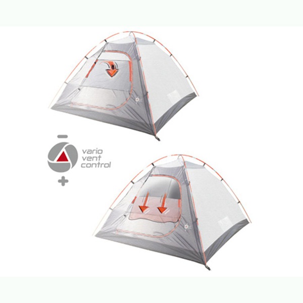 Палатка High Peak Kira 3 тёмно-серый /красный