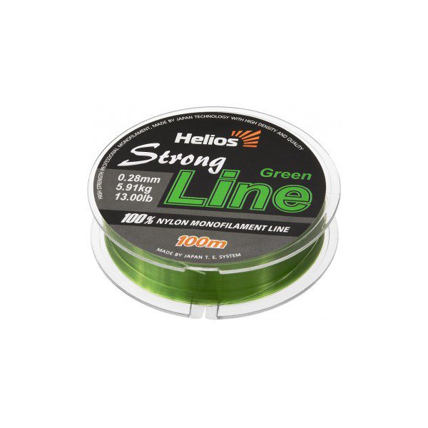 Леска Helios Strong Line Nylon Dark Green 0,28мм/100
