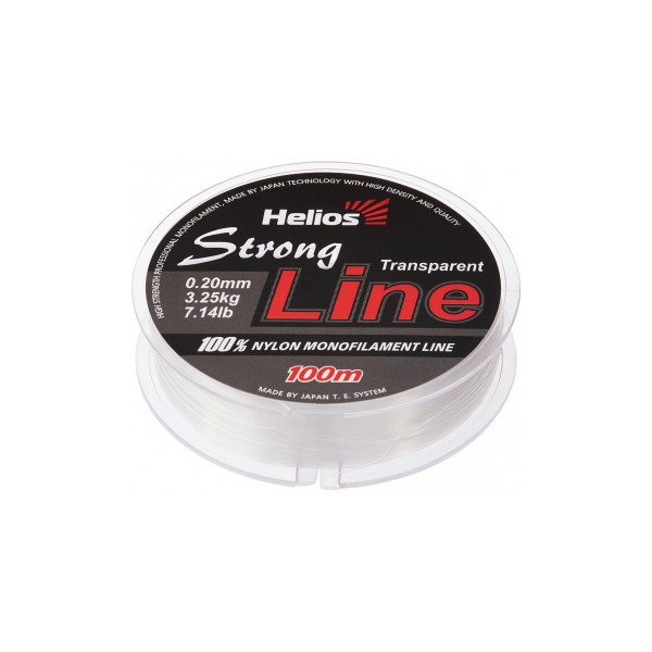 Леска Helios Strong Line Nylon Transparent 0,20мм/100