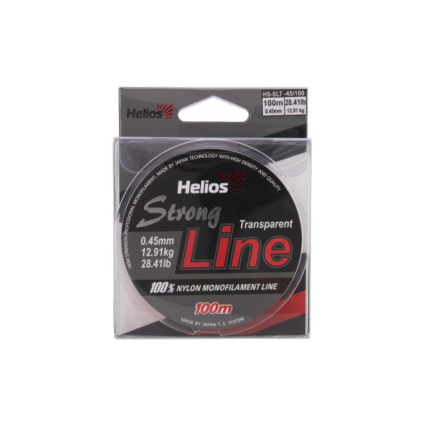 Леска Helios Strong Line Nylon Transparent 0,45мм/100