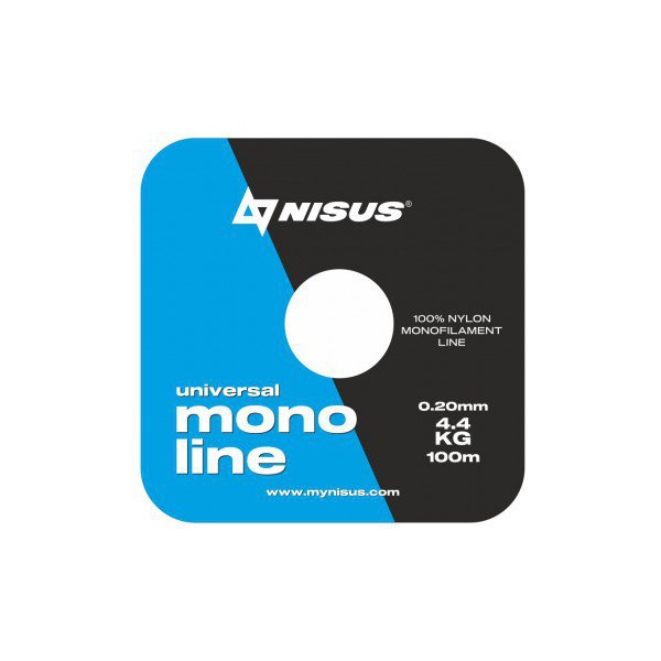 Леска Nisus Monoline Blue (100м/нейлон) 0.2 мм
