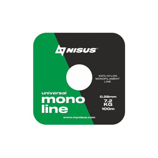 Леска Nisus Monoline Green (100м/нейлон) 0,28 мм