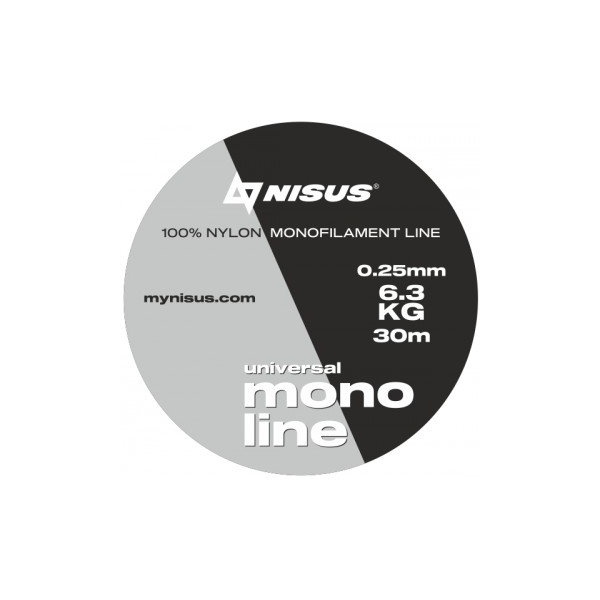 Леска Nisus Monoline Universal (30м/нейлон) 0,25 мм