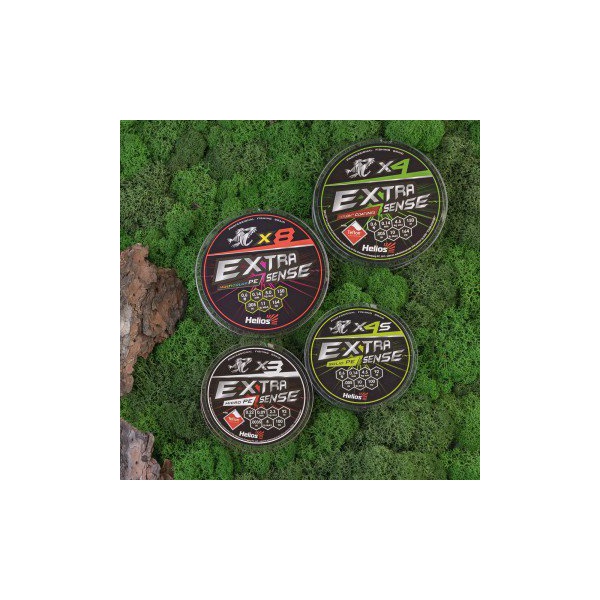 Шнур Helios Extrasense X4S PE Green (92м) 0.14 мм
