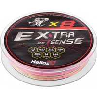 Шнур Helios Extrasense X8 PE Multicolor (150м) 0.16 мм
