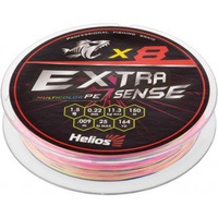 Шнур Helios Extrasense X8 PE Multicolor (150м) 0.22 мм