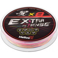Шнур Helios Extrasense X8 PE Multicolor (150м) 0.28 мм