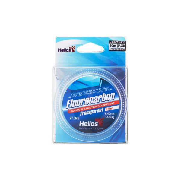 Леска Helios Fluorocarbon Transparent (прозрачный) 0,40мм/30м