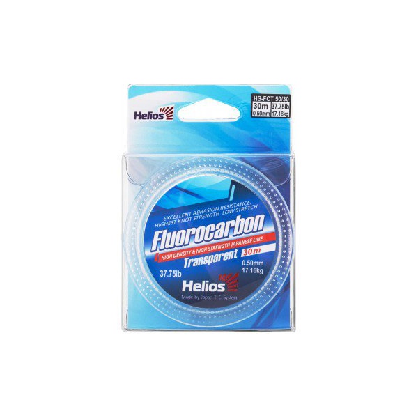Леска Helios Fluorocarbon Transparent (прозрачный) 0,50мм/30м