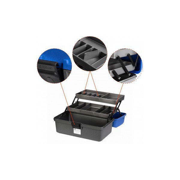 Ящик рыболова Nisus N-FB-2-B ( двухполоч. ) синий