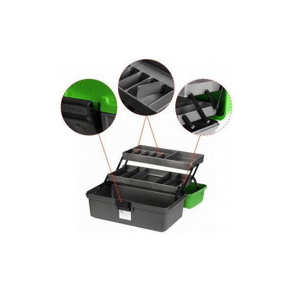 Ящик рыболова Nisus N-FB-2-G ( двухполоч. ) зеленый