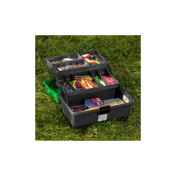 Ящик рыболова Nisus N-FB-2-G ( двухполоч. ) зеленый