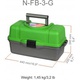 Ящик рыболова Nisus N-FB-3-G ( трёхполоч. ) зеленый. Фото 2