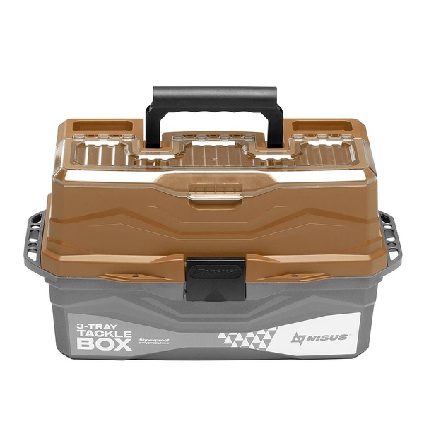 Ящик для снастей Nisus Tackle Box трёхполочный золотой