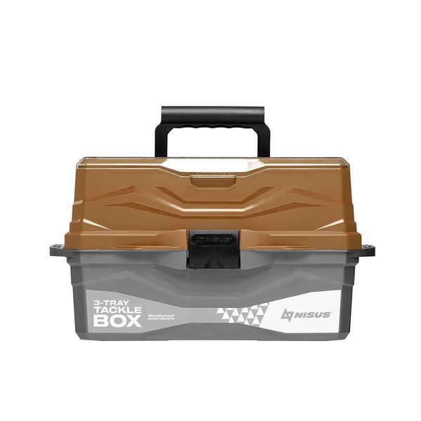 Ящик для снастей Nisus Tackle Box трёхполочный золотой
