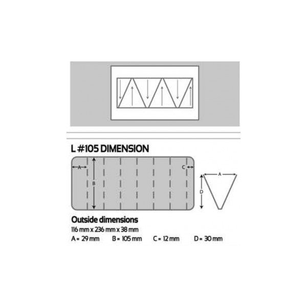 Коробка Helios HS-L-105 (11.6х23.6х3.8)