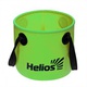 Ведро складное Helios ПВХ зеленый, 11л. Фото 1