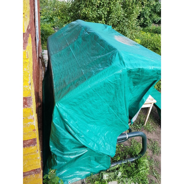 Тент Тарпаулин зелёный, 4x5 м